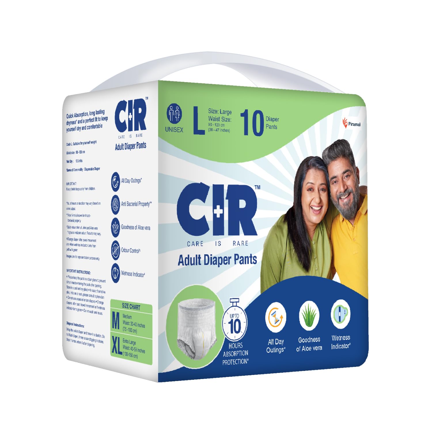 CIR Adult Diaper Pants - Large (35" - 47")