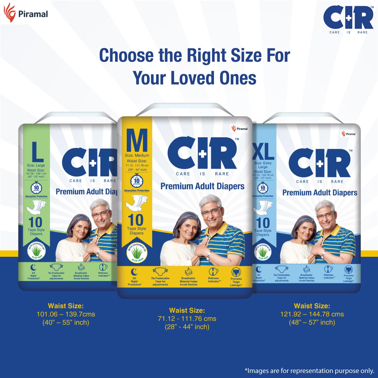 CIR Adult Diaper Pants - Medium (30" - 40")