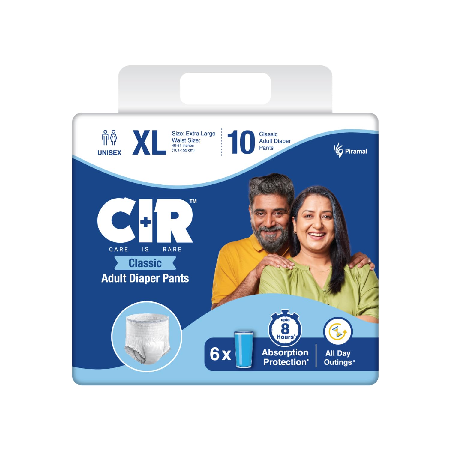 CIR Adult Diapers Pants - Extra Large (40" - 61")