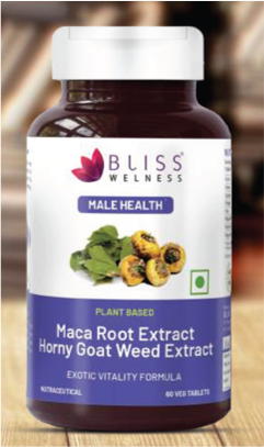 Bliss Welness Maca Root Extract + Horny Goat Weed Extract Tablets