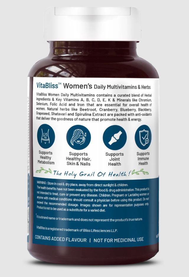 Bliss Welness Vitabliss Women's Multivitamin Tablets
