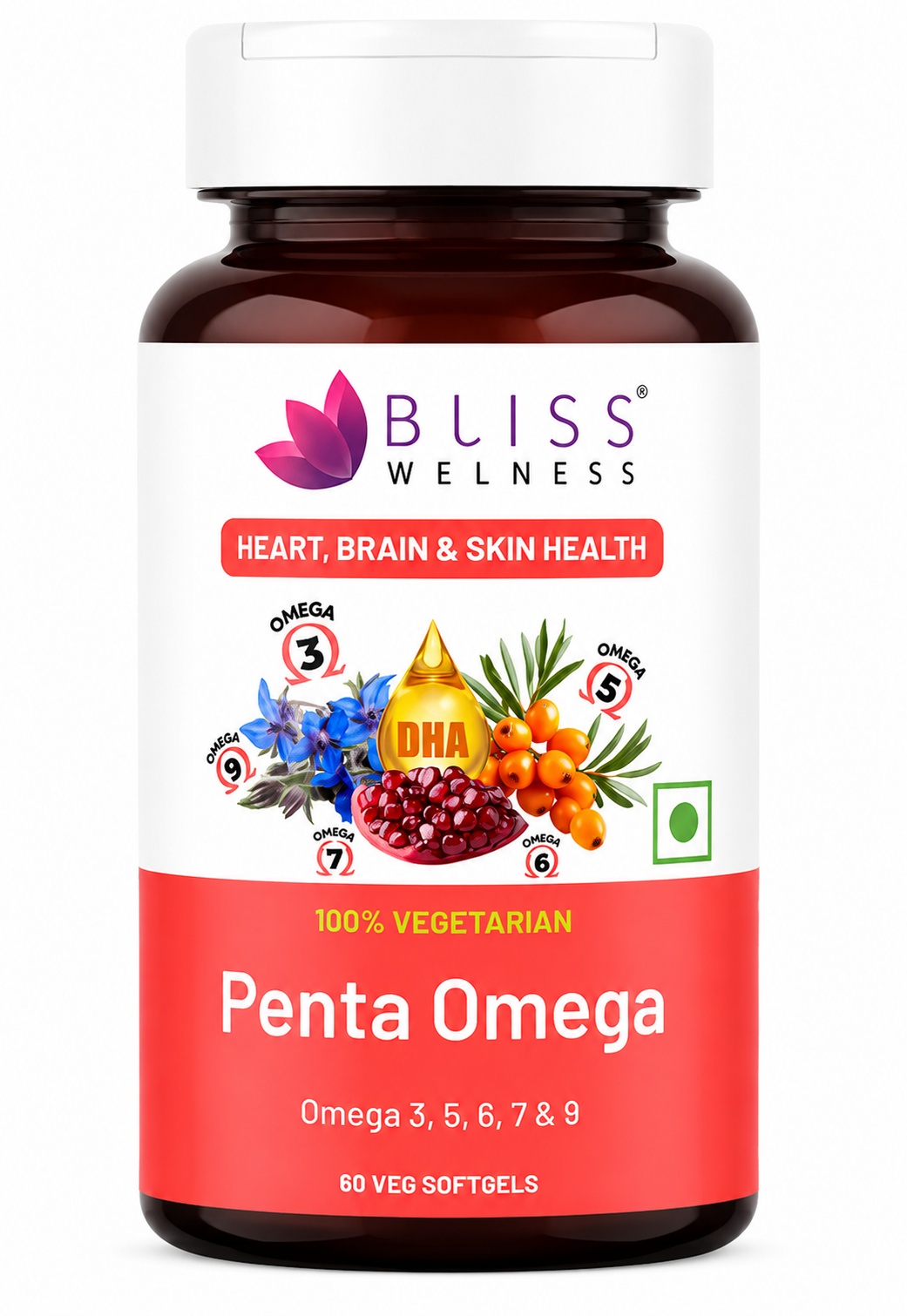 Bliss Welness Cardiobliss Penta Omega Capsules