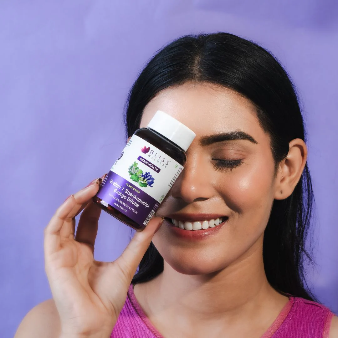 Bliss Welness Brahmi + Shankapushpi + Gingko Bilboa Capsules