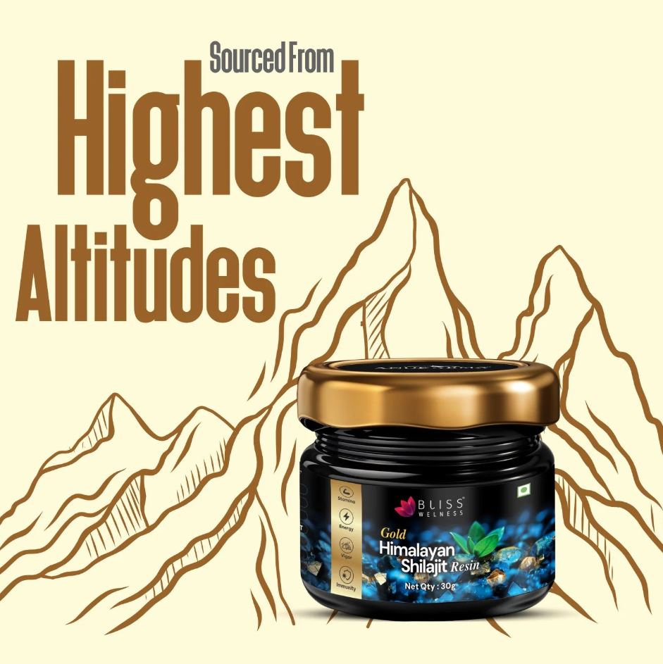 Bliss Welness  Gold  Himalayan Shilajit Resin