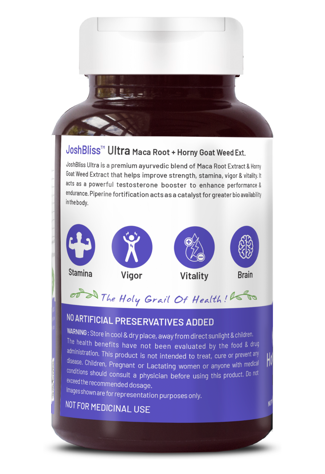 Bliss Welness Maca Root Extract + Horny Goat Weed Extract Tablets